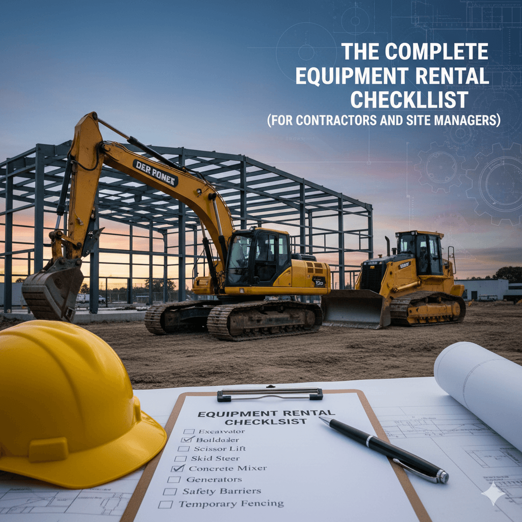 The Complete Equipment Rental Checklist (for Contractors and Site Managers)